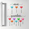 First Mom Now Grandma Balloon Heart - Personalized Custom Decal - Gift For Grandma, Mom