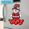 Grandma Snowman&#39;s Sweethearts - Personalized Custom Decal - Christmas Gift For Grandma