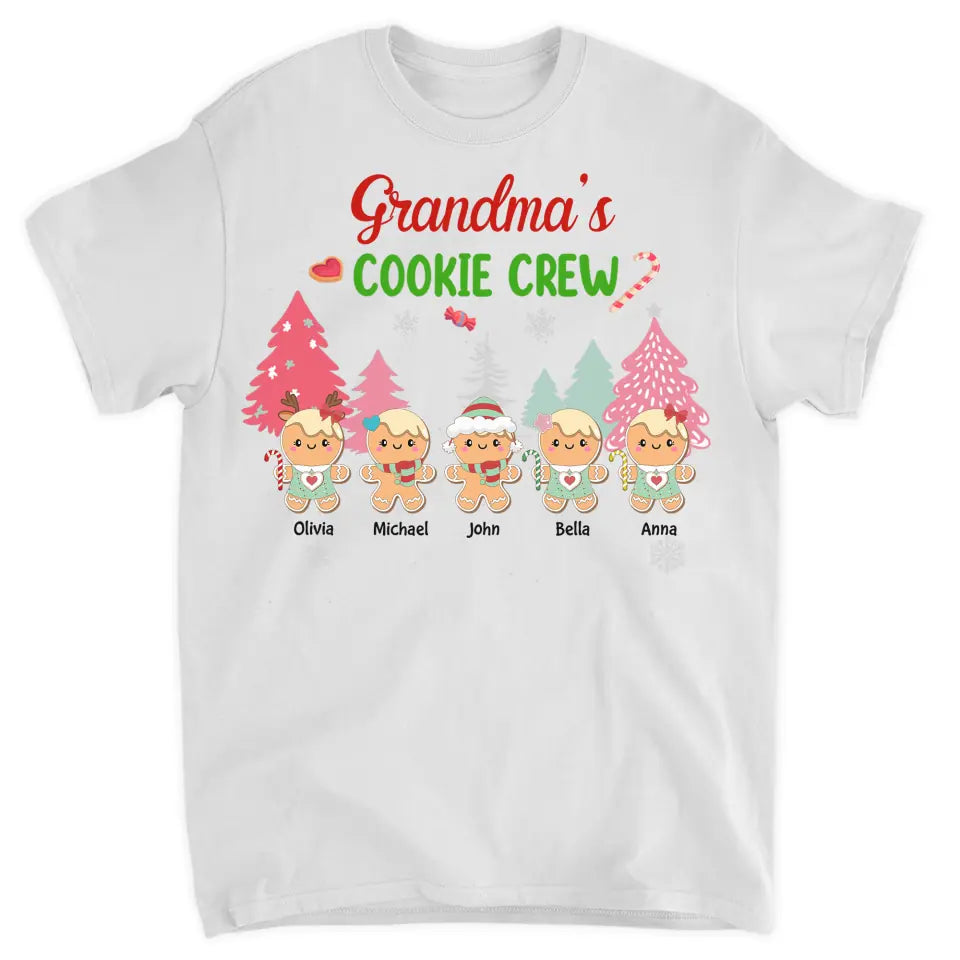 Grandma's Cookies Crew - Personalized Custom Youth T-shirt - Mother's Day Gift For Grandma, Mom, Family Members