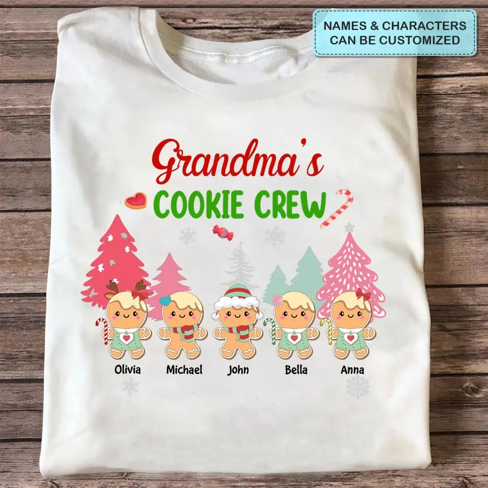 Grandma's Cookies Crew - Personalized Custom Youth T-shirt - Mother's Day Gift For Grandma, Mom, Family Members