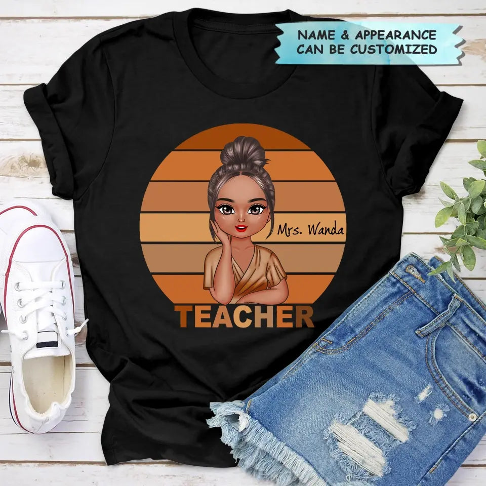 Teacher Life - Personalized Custom T-shirt - Teacher's Day, Appreciation Gift For Teacher