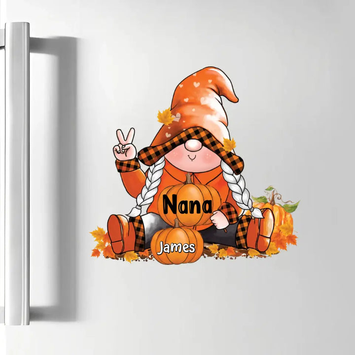 Nana's Pumpkins - Personalized Custom Decal - Halloween, Fall Gift For Grandma, Mom