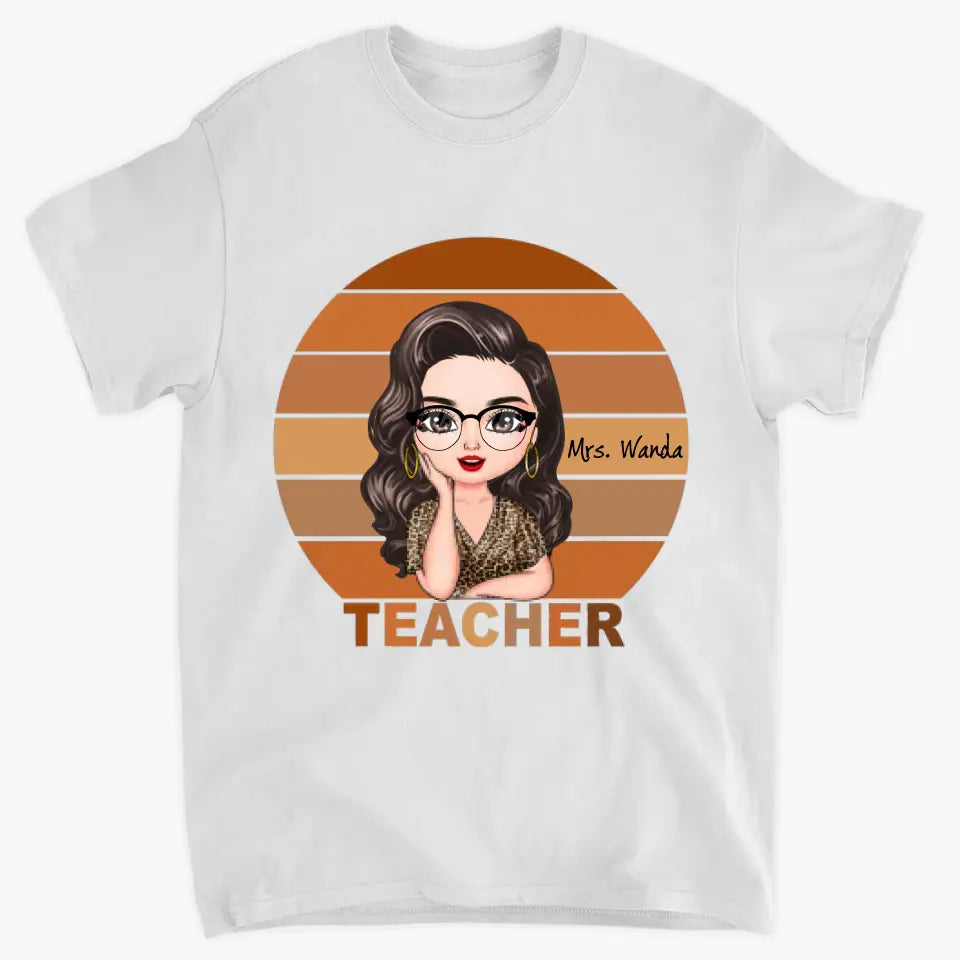 Teacher Life - Personalized Custom T-shirt - Teacher's Day, Appreciation Gift For Teacher