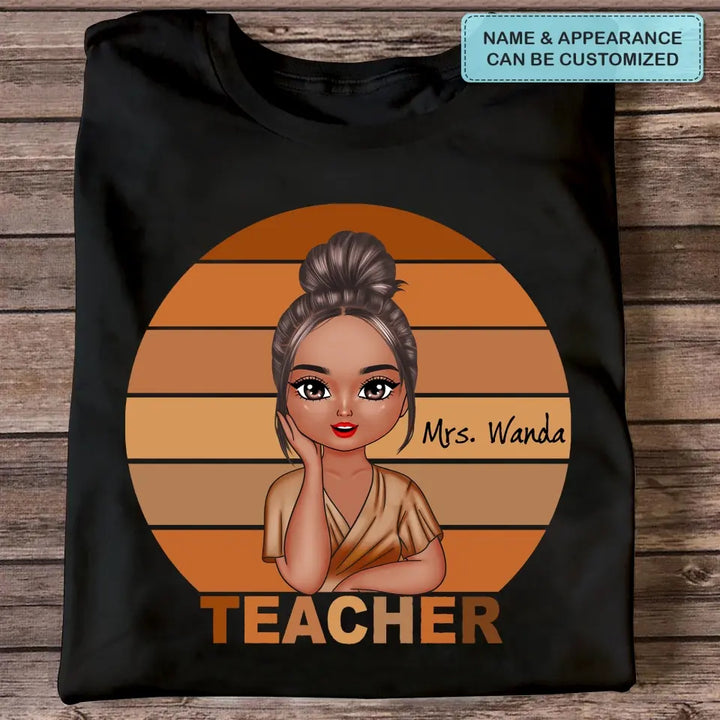 Teacher Life - Personalized Custom T-shirt - Teacher's Day, Appreciation Gift For Teacher