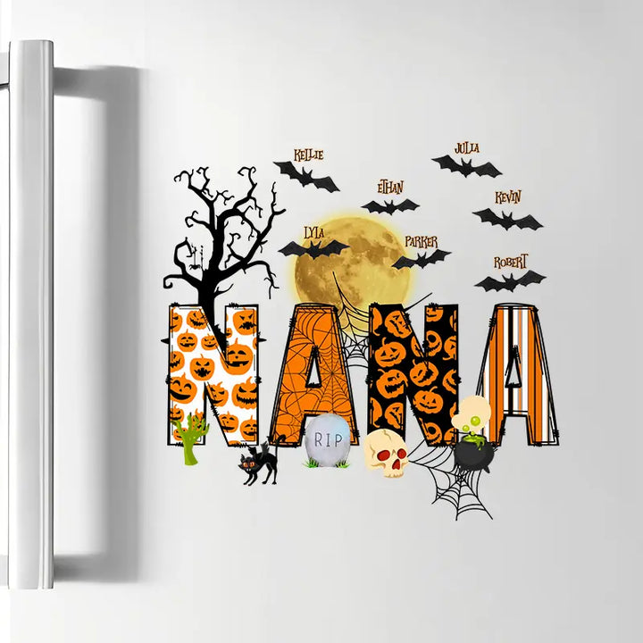 Halloween Grandma - 
Personalized Custom Decal - Halloween Gift For Grandma, Mom