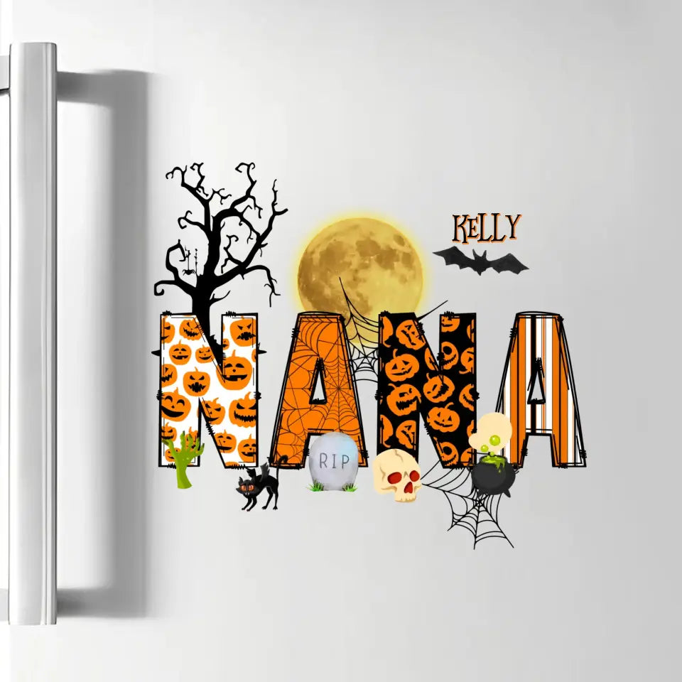 Halloween Grandma - 
Personalized Custom Decal - Halloween Gift For Grandma, Mom