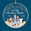 Christmas Together - Personalized Custom Mica Ornament - Christmas Gift For Couple, Husband, Wife