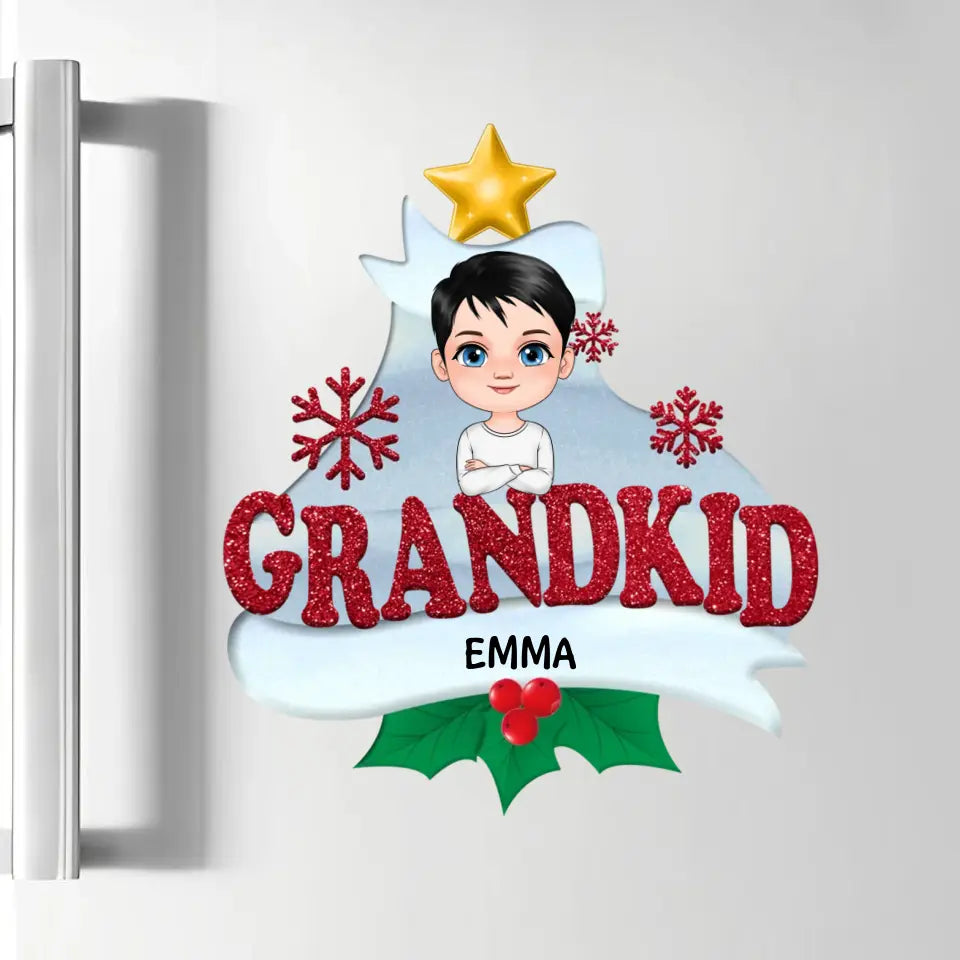 Grandkids 2023 - Personalized Custom Decal - Christmas Gift For Grandma, Grandpa