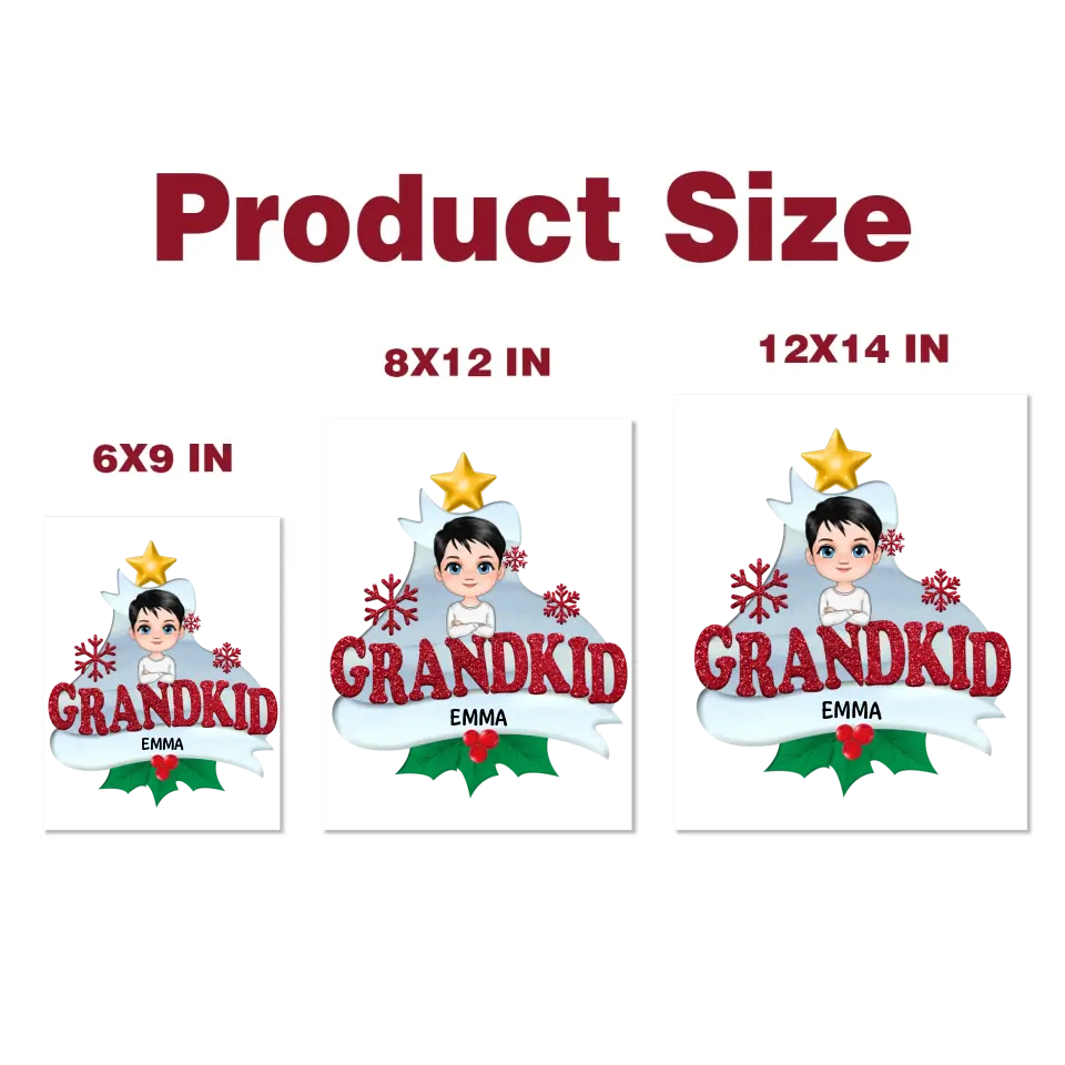 Grandkids 2023 - Personalized Custom Decal - Christmas Gift For Grandma, Grandpa