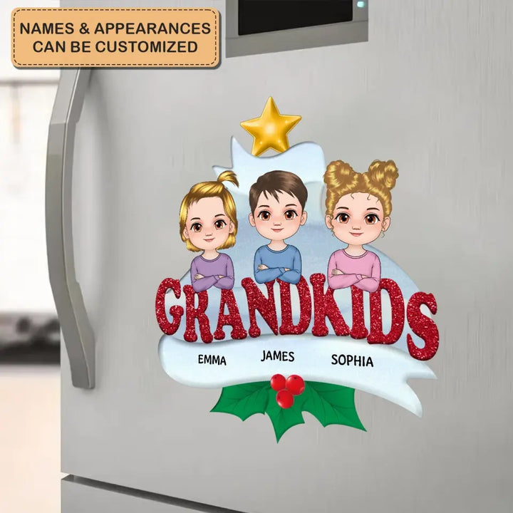 Grandkids 2023 - Personalized Custom Decal - Christmas Gift For Grandma, Grandpa