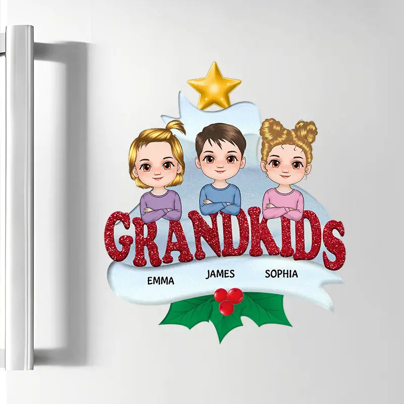 Grandkids 2023 - Personalized Custom Decal - Christmas Gift For Grandma, Grandpa