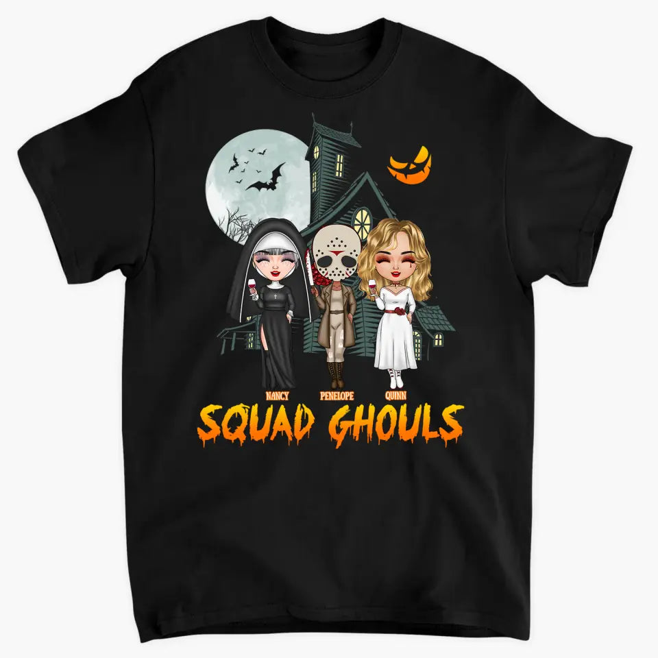 Squad Ghouls - Personalized Custom T-shirt - Halloween Gift For Friends, Besties