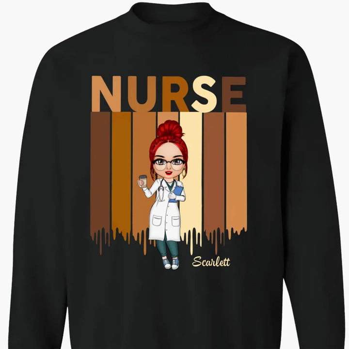 Proud Nurse - Personalized Custom T-shirt - Nurse's Day, Appreciation Gift For Nurse