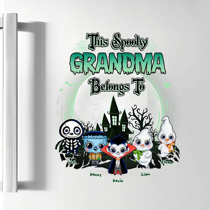 This Spooky Grandma Belongs To - Personalized Custom Decal - Halloween Gift For Grandma, Mom, Family Members