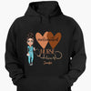 Melanated Nurse Love - Personalized Custom T-shirt - Nurse&#39;s Day, Appreciation Gift For Nurse