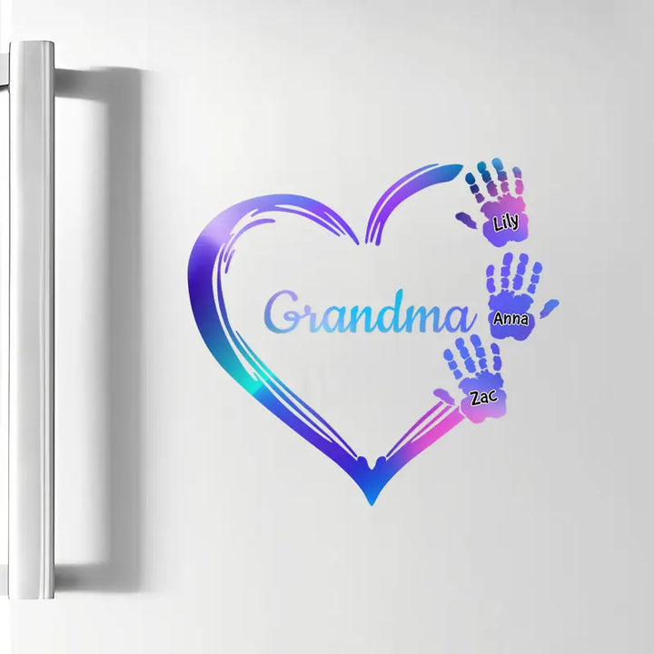 My Sweethearts - Personalized Custom Decal - Christmas Gift For Mom, Grandma, Family Members