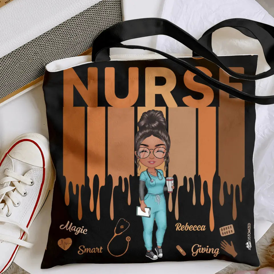 Love Nurse Life - Personalized Custom Tote Bag - Gift For Nurse