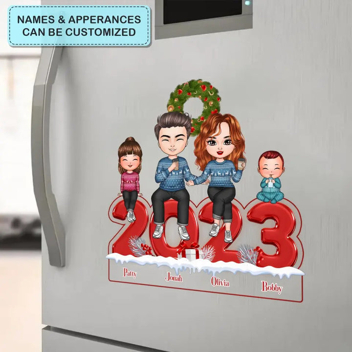 Christmas Family - Personalized Custom Decal - Christmas Gift For Couple, Wife, Husband, Family Members