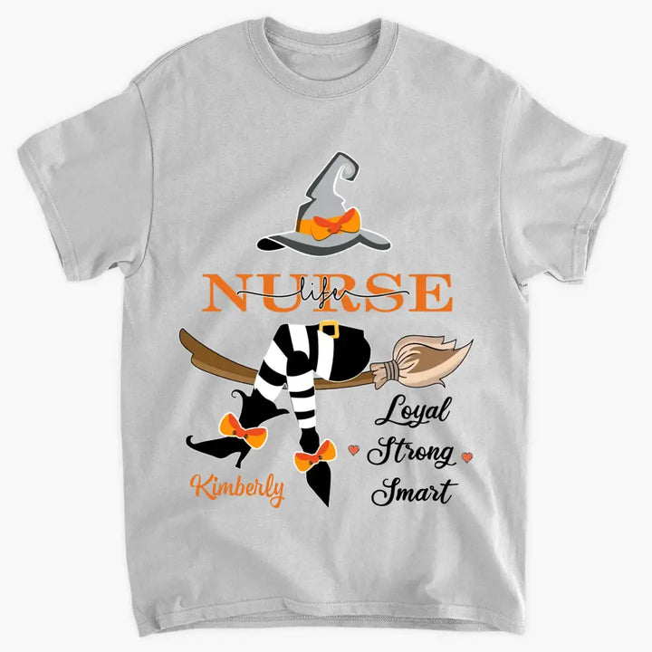 Nurse Life - Personalized Custom T-shirt - Nurse's Day, Appreciation, Halloween Gift For Nurse