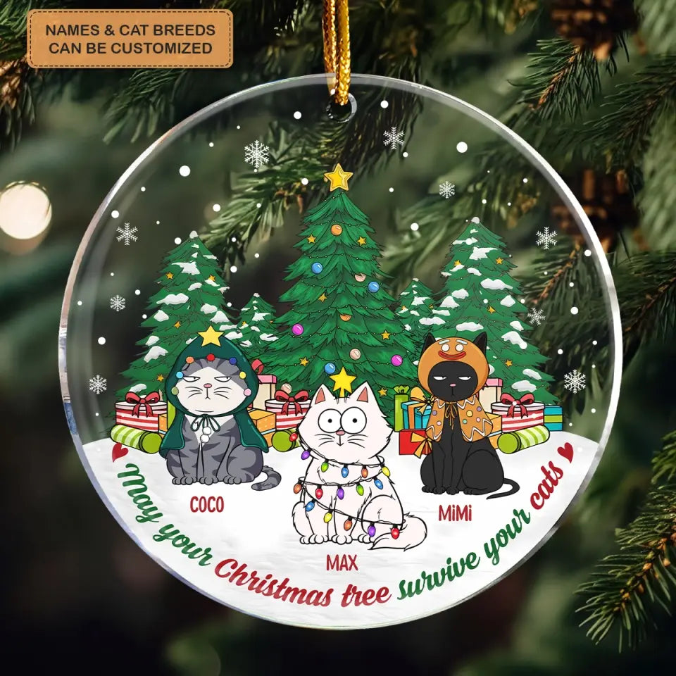 May Your Christmas Tree Survive Your Cats Personalized Custom