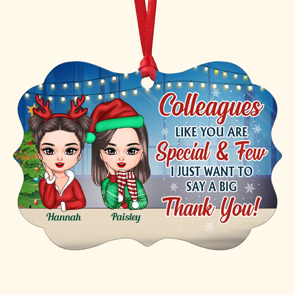 Colleagues Like You Are Special And Few - Personalized Custom Aluminium Ornament - Christmas Gift For Colleagues, Friends