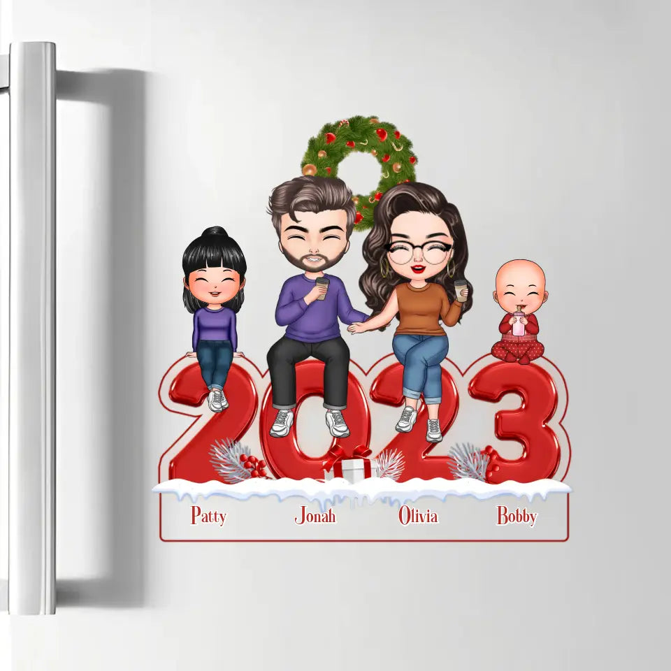 Christmas Family - Personalized Custom Decal - Christmas Gift For Couple, Wife, Husband, Family Members