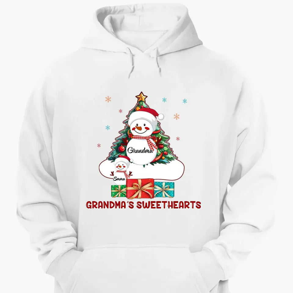 There Is No Greater Gift Than Grandkids Snowman - Personalized Custom T-shirt - Christmas Gift For Grandma