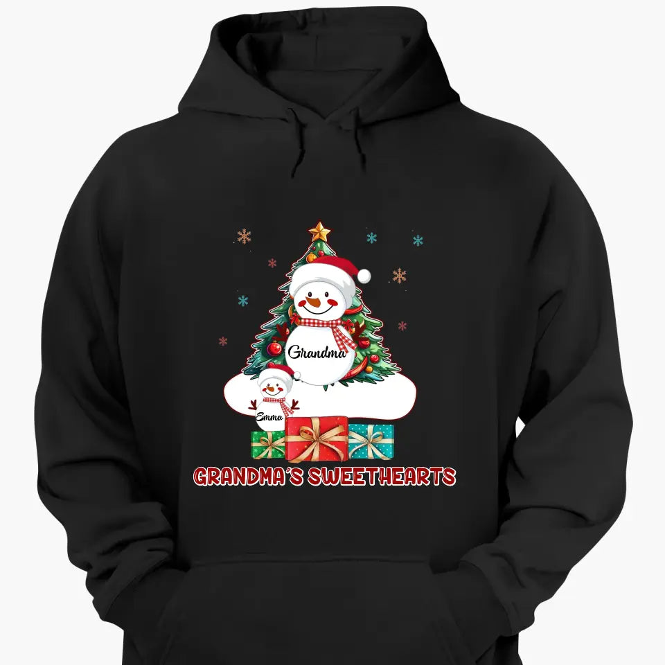 There Is No Greater Gift Than Grandkids Snowman - Personalized Custom T-shirt - Christmas Gift For Grandma