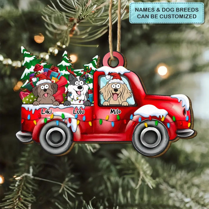 It's The Most Wonderful Time Of The Year - Personalized Custom Wood Ornament - Christmas Dog Funny - Gift For Dog Mom, Dog Dad, Cat Mom, Cat Dad