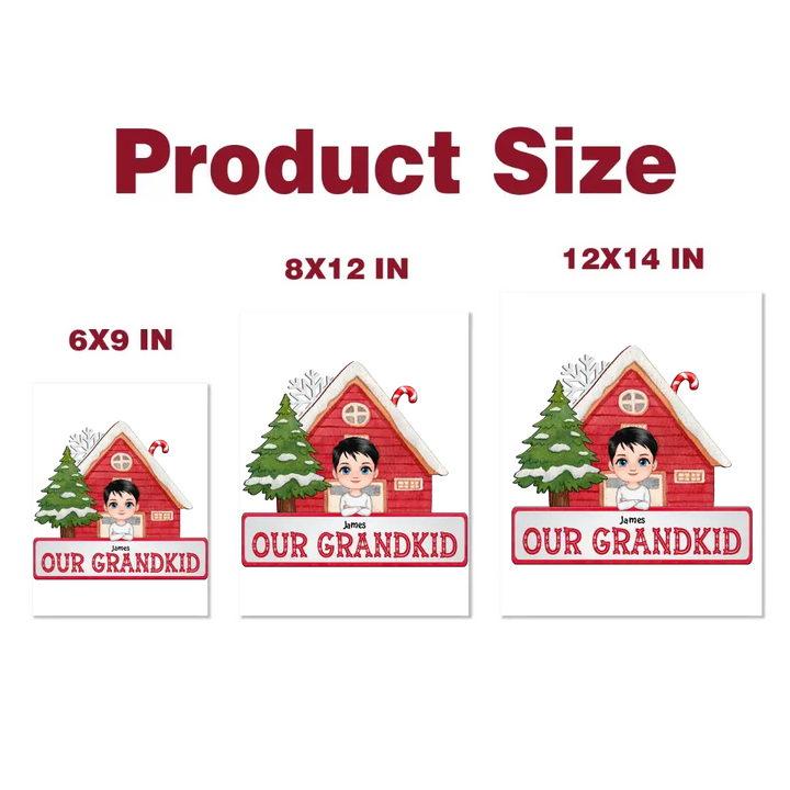 Our Grandkids - Personalized Custom Decal - Christmas Gift For Grandma, Mom, Family Members