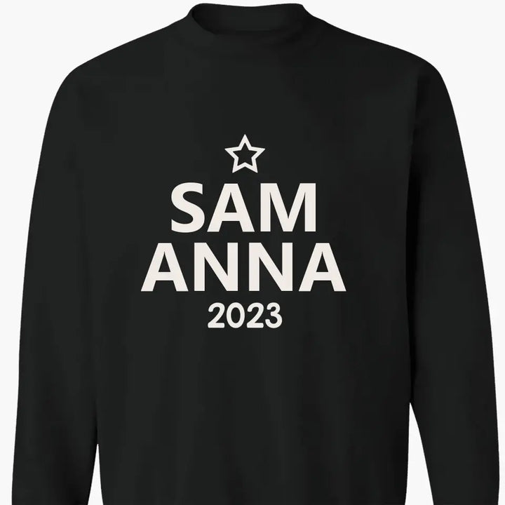 Family 2023 Custom Name - Personalized Custom Sweatshirt - Christmas Gift For Family
