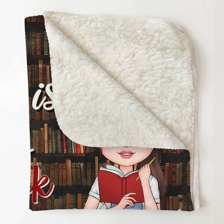 This Is My Book Reading Blanket - Personalized Custom Blanket - Gift For Reading Lover