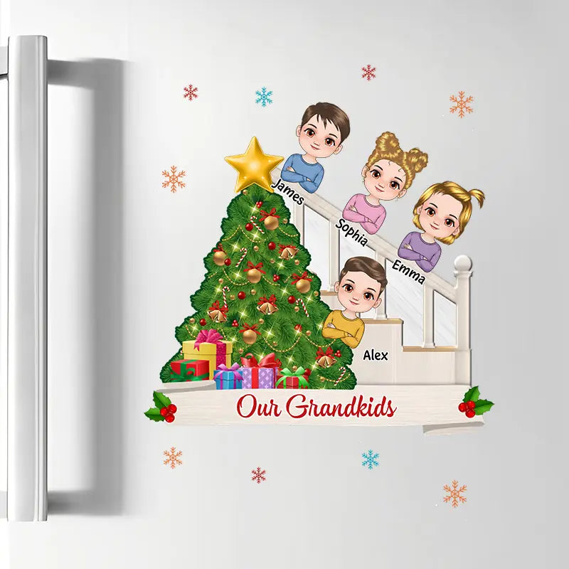 Our Grandkids - Personalized Custom Decal - Christmas Gift For Family Members