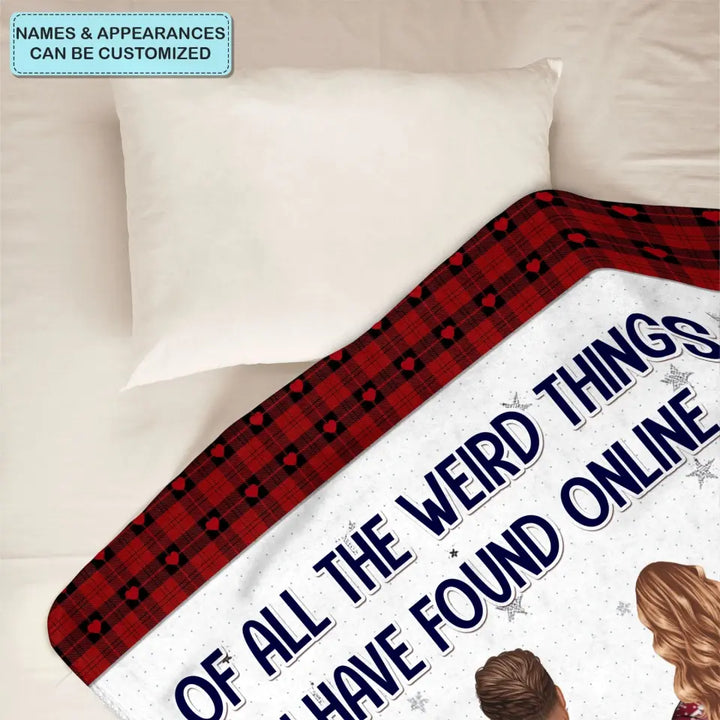 You're By Far My Favorite - Personalized Custom Blanket - Christmas Gift For Couple, Husband, Wife