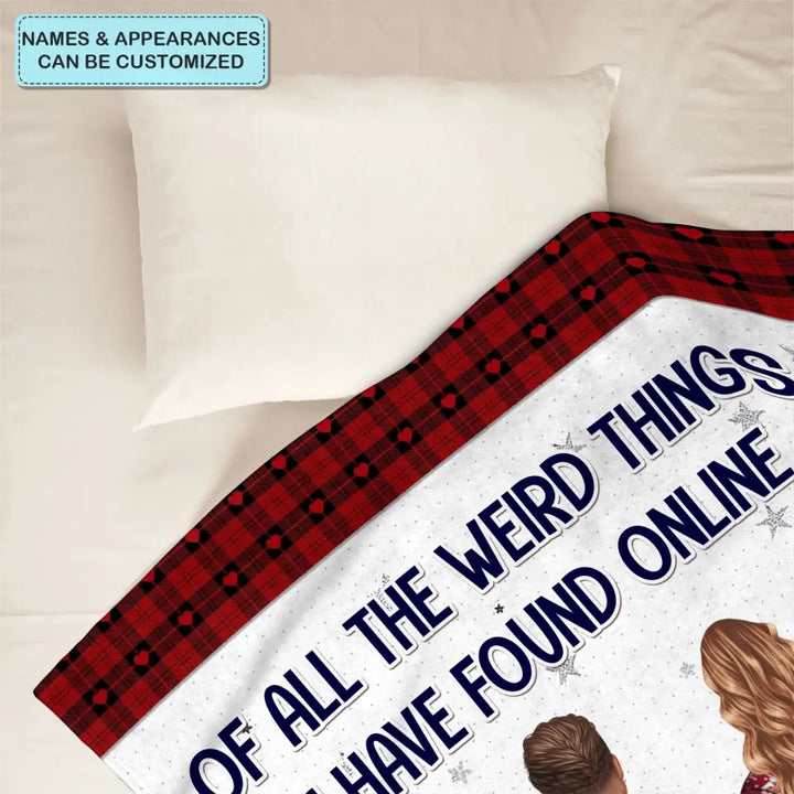 You're By Far My Favorite - Personalized Custom Blanket - Christmas Gift For Couple, Husband, Wife