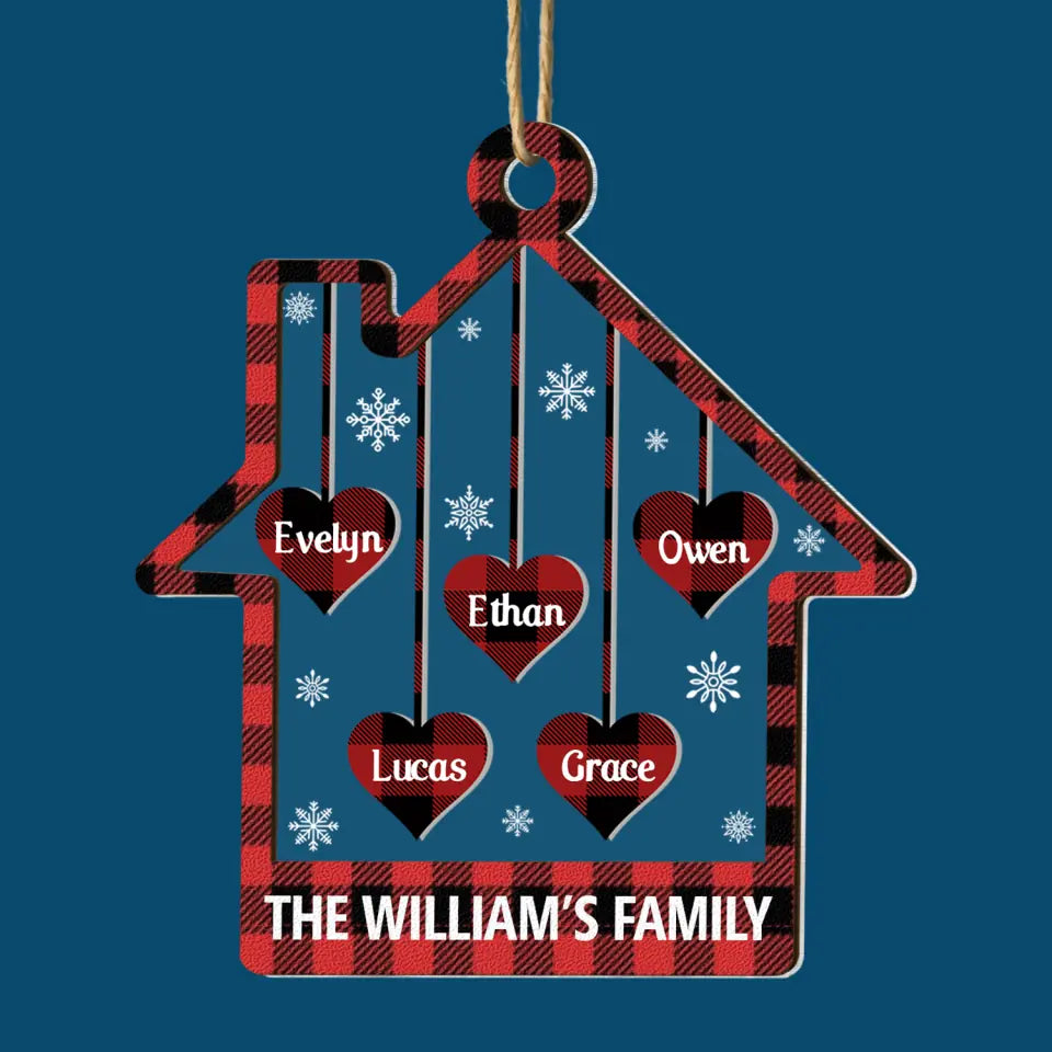 This Is Our Home - Personalized Custom Layer Mix Ornament - Christmas Gift For Family Members