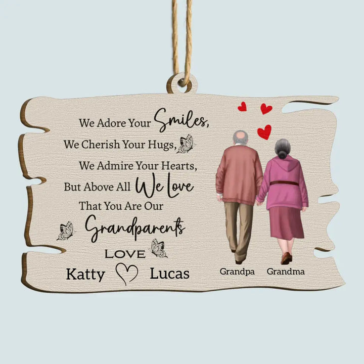 You Are Our Grandparent - Personalized Custom Wood Ornament - Christmas Gift For Family Members, Grandma, Grandpa
