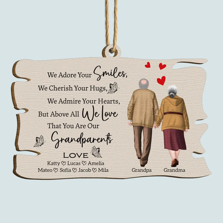 You Are Our Grandparent - Personalized Custom Wood Ornament - Christmas Gift For Family Members, Grandma, Grandpa