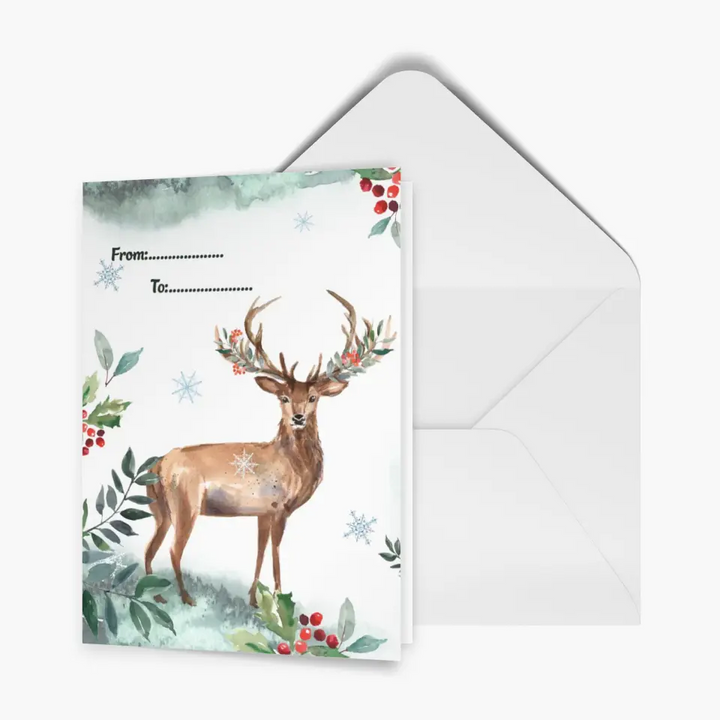 Animal Christmas - Personalized Christmas Card - Christmas Gift For Family, Family Members