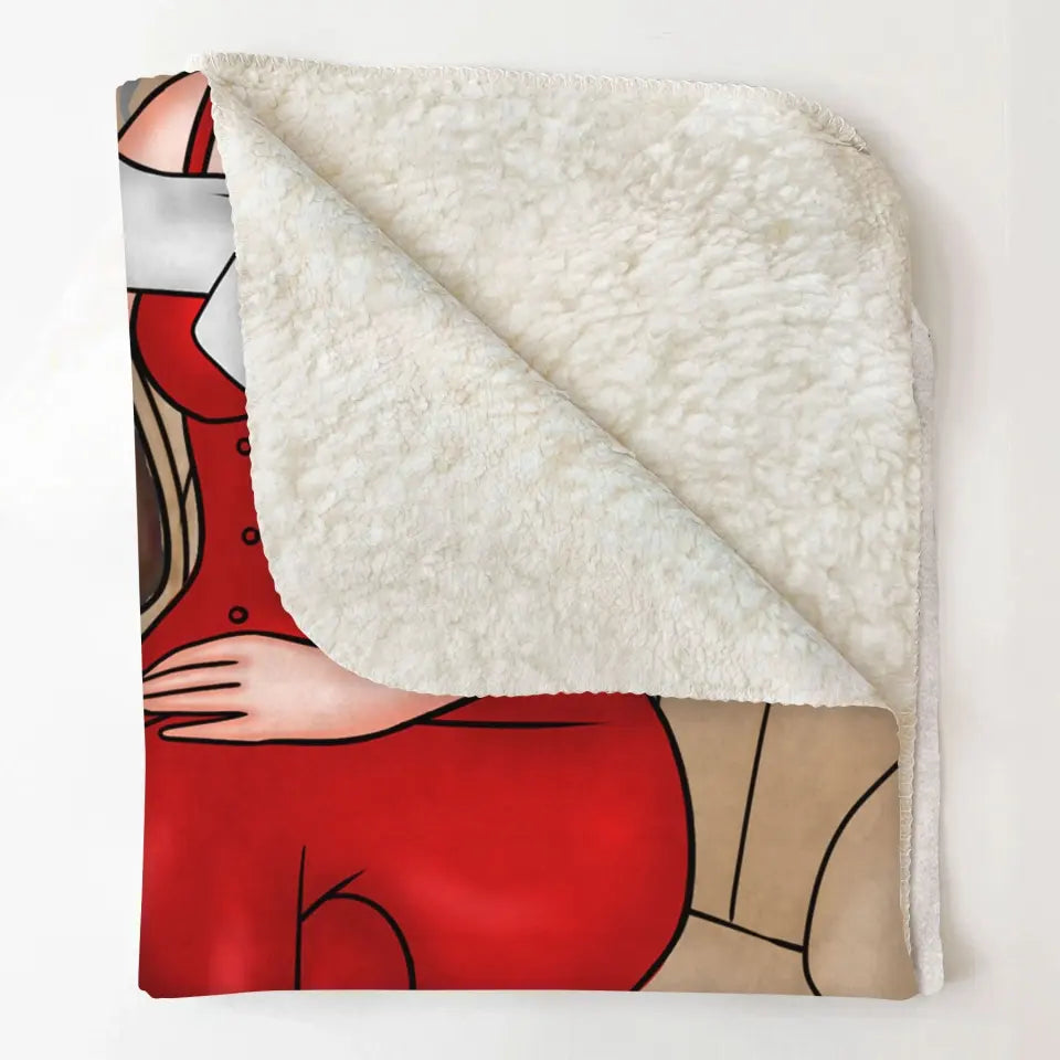 Every Time You Snuggle This Blanket - Personalized Custom Blanket - Christmas Gift For Grandma, Family Members