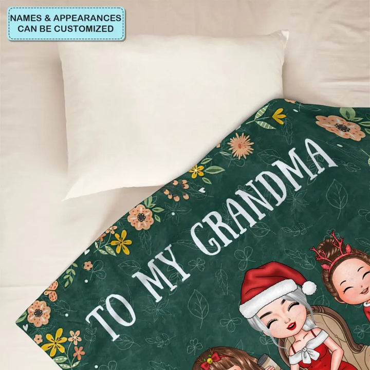 Every Time You Snuggle This Blanket - Personalized Custom Blanket - Christmas Gift For Grandma, Family Members