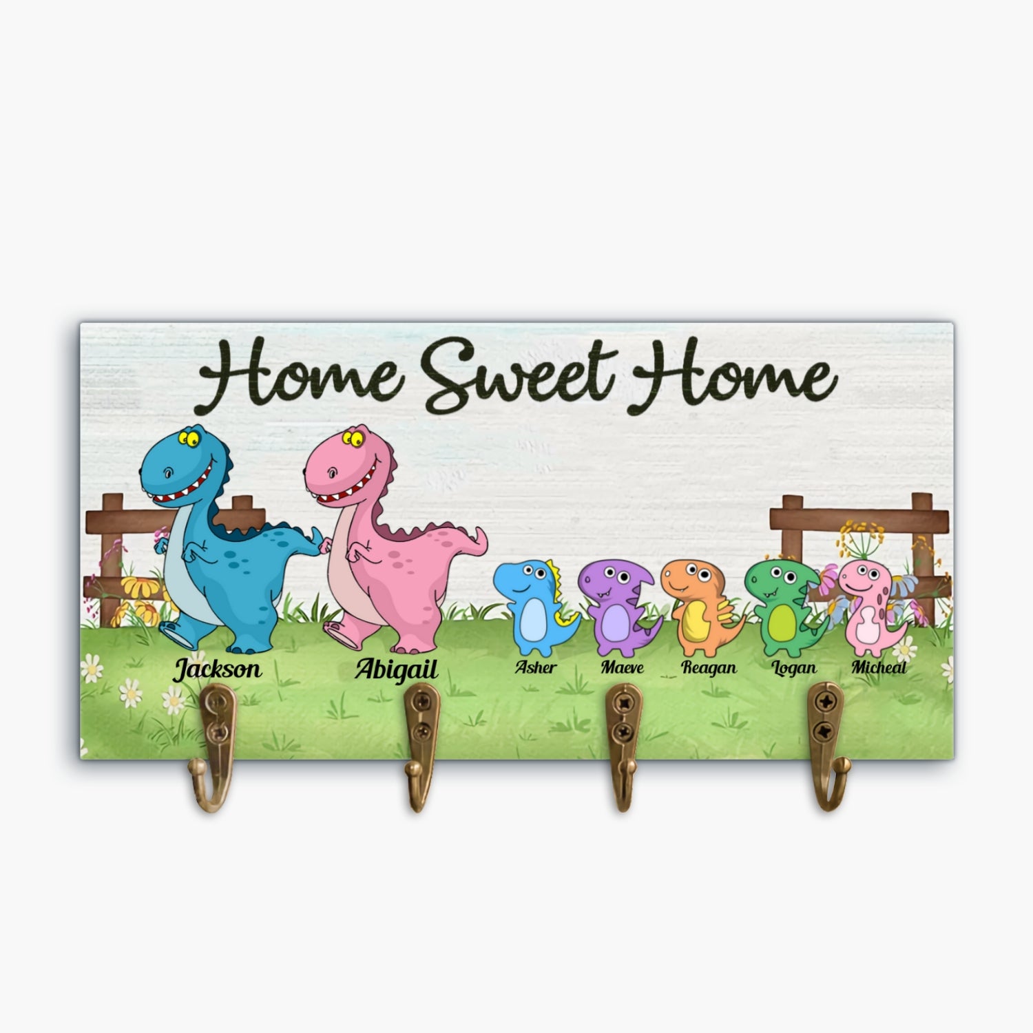 Personalized Key Holder - Gift For Family Member - Home Sweet Home