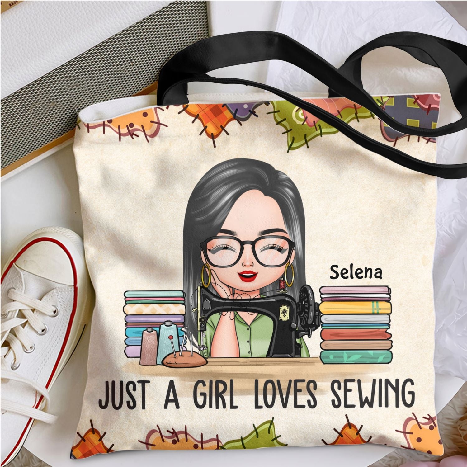 Personalized Quilting Tote Bag, Funny Quilting Shoulder Bag, Vintage  Quilting Handbag, Quilting Bucket Bag, Quilting Lovers Gift T1750-255
