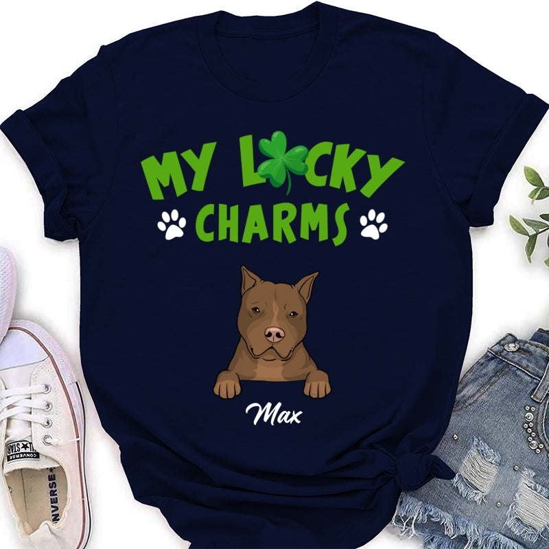 Personalized T-shirt - Gift For Dog Lovers-My Lucky Charms