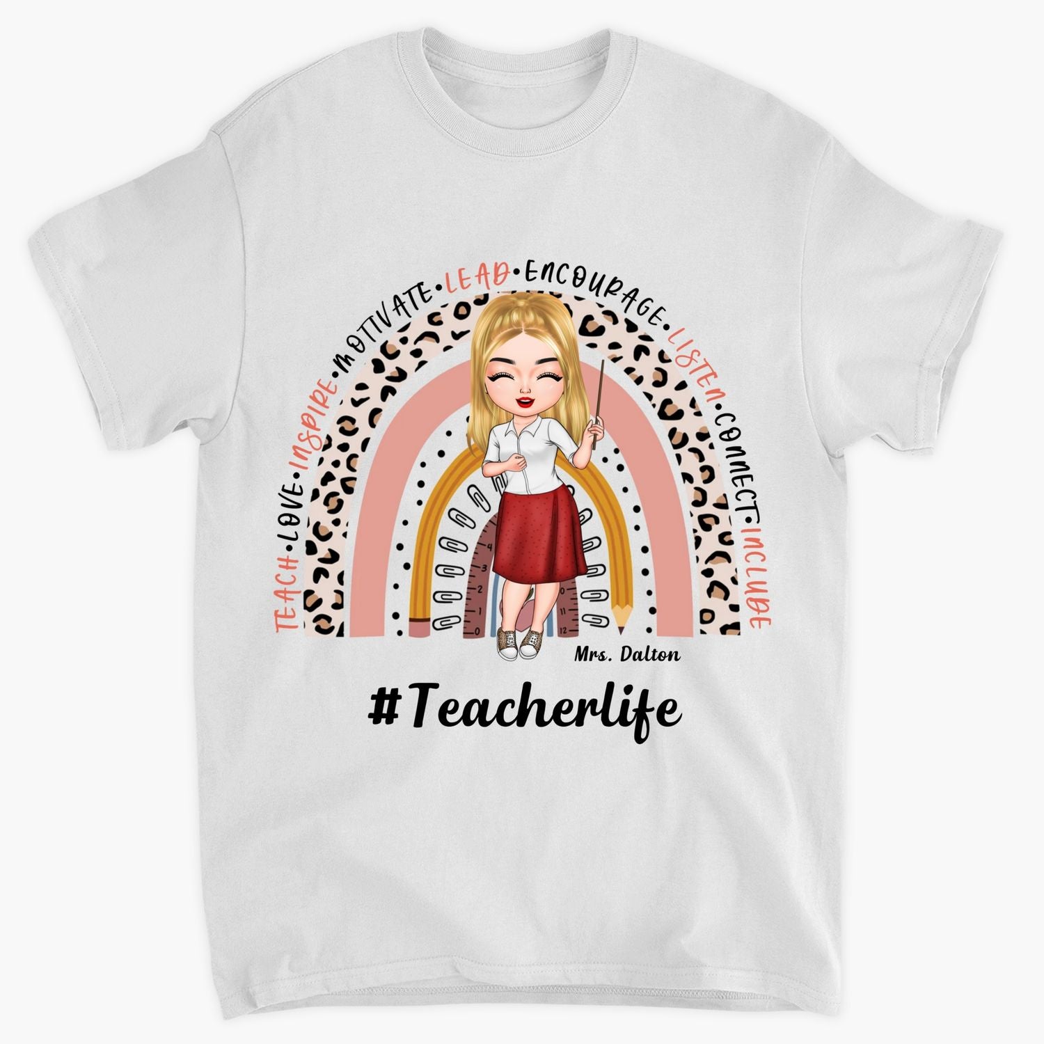 Personalized T-Shirt - Gift For Teachers - Be Proud Of The Person You Are