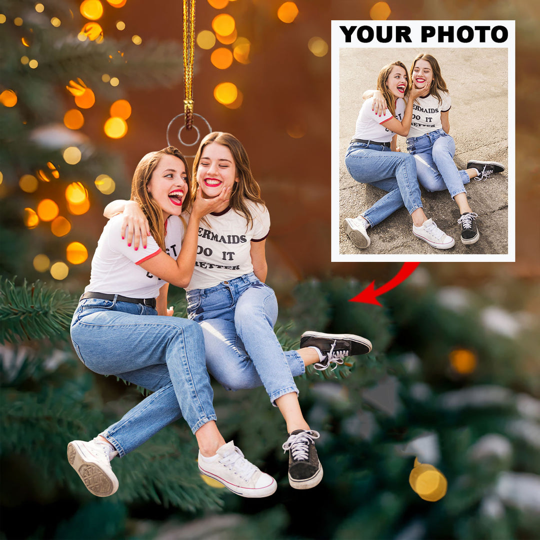 Personalized Photo Mica Ornament - Customize Your Photo V5 ARND018