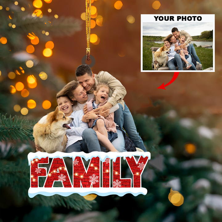 Personalized Photo Mica Ornament - Customized Your Photo Ornament ARND018 UPL0KH007