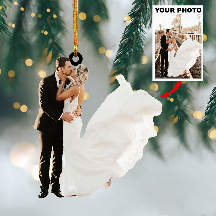 Personalized Photo Mica Ornament - Customized Your Photo Ornament ARND018