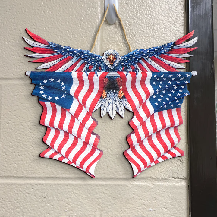 Wooden Door Sign - Patriot Day - Eagle Patriot NCU0HD004