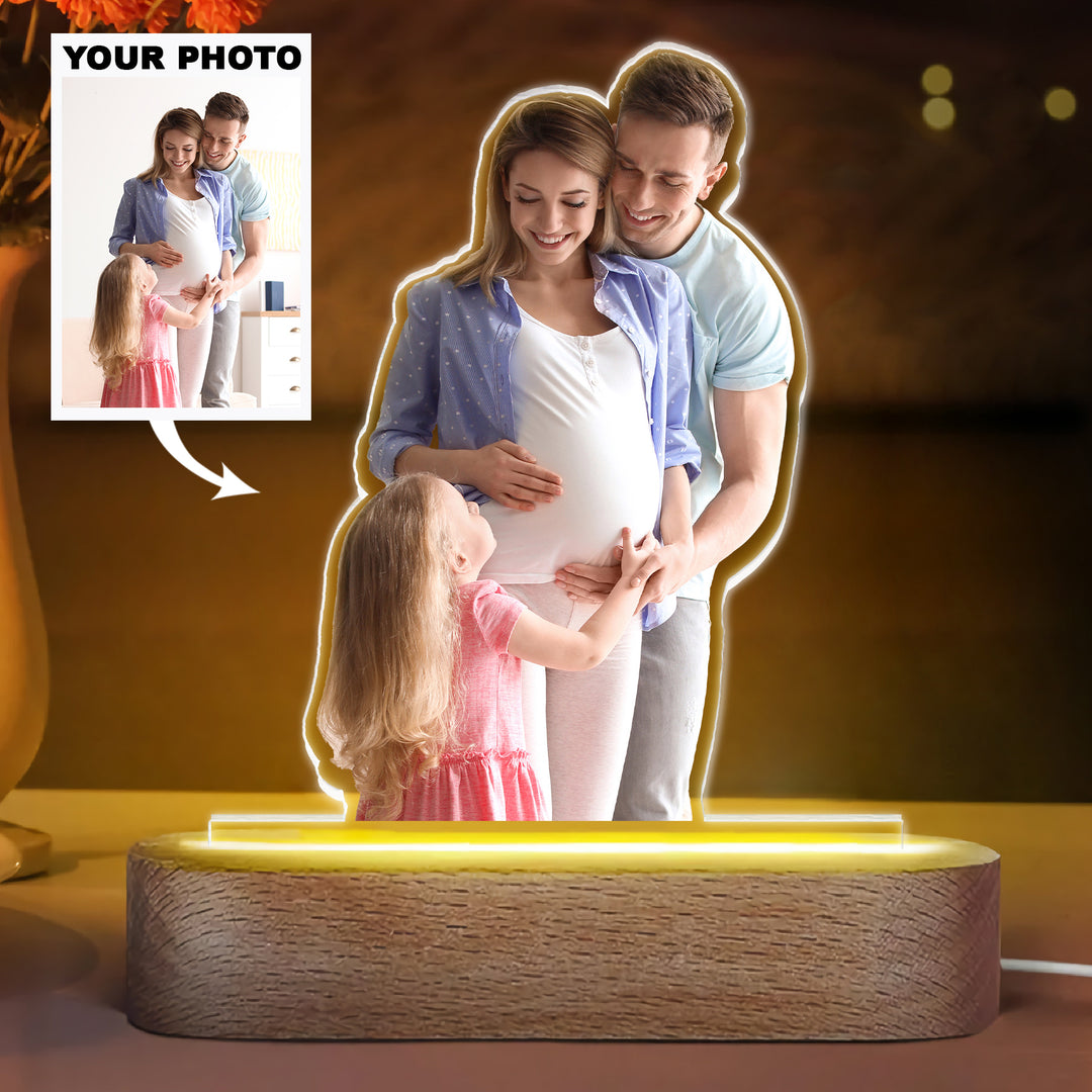 Personalized Acrylic LED Night Light Family Gift ARND018 UPL0KH015